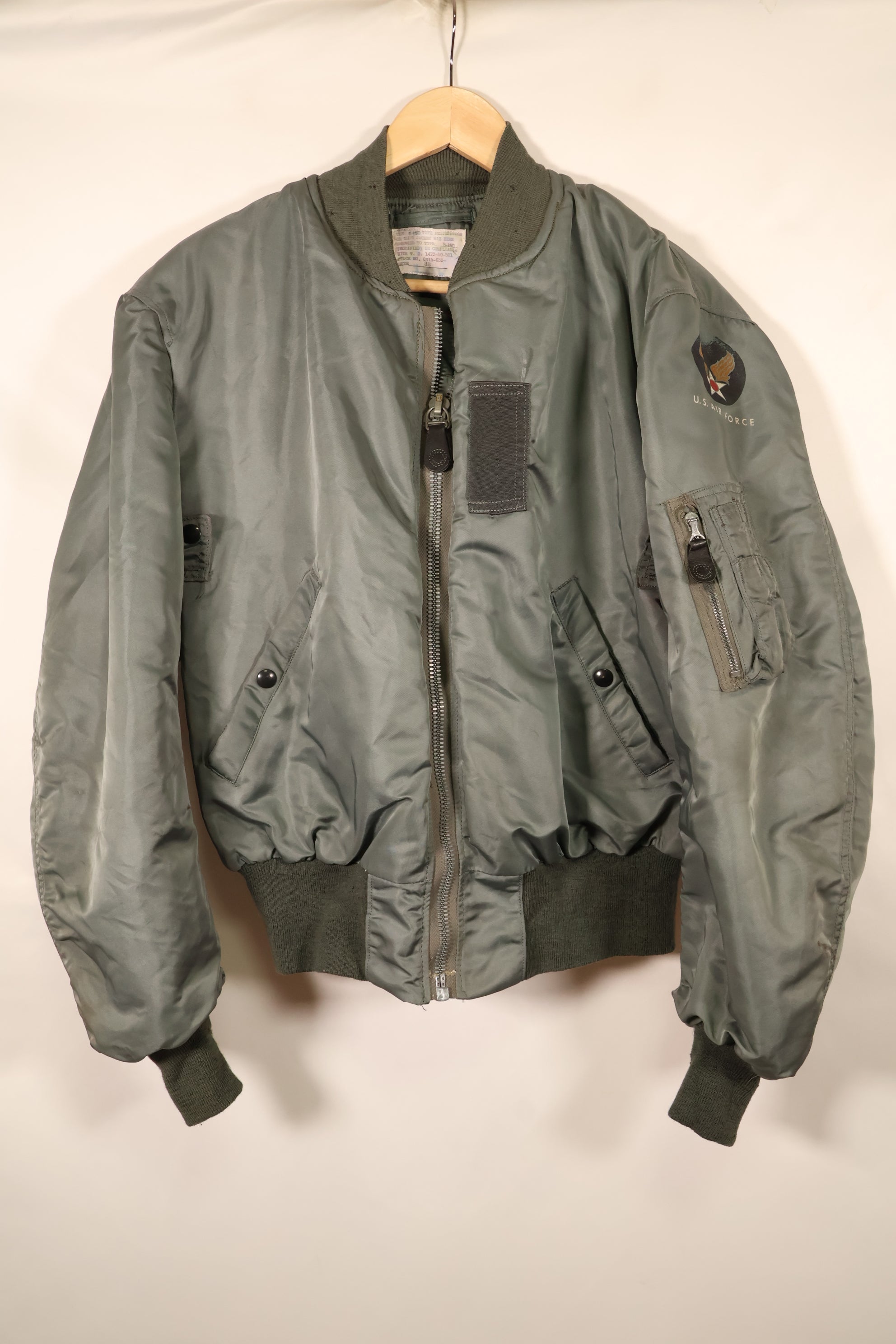 1950年代前半　サイズ 38　アメリカ空軍　USAF　B-15D　フライトジャケット　モーディファイ　中古品