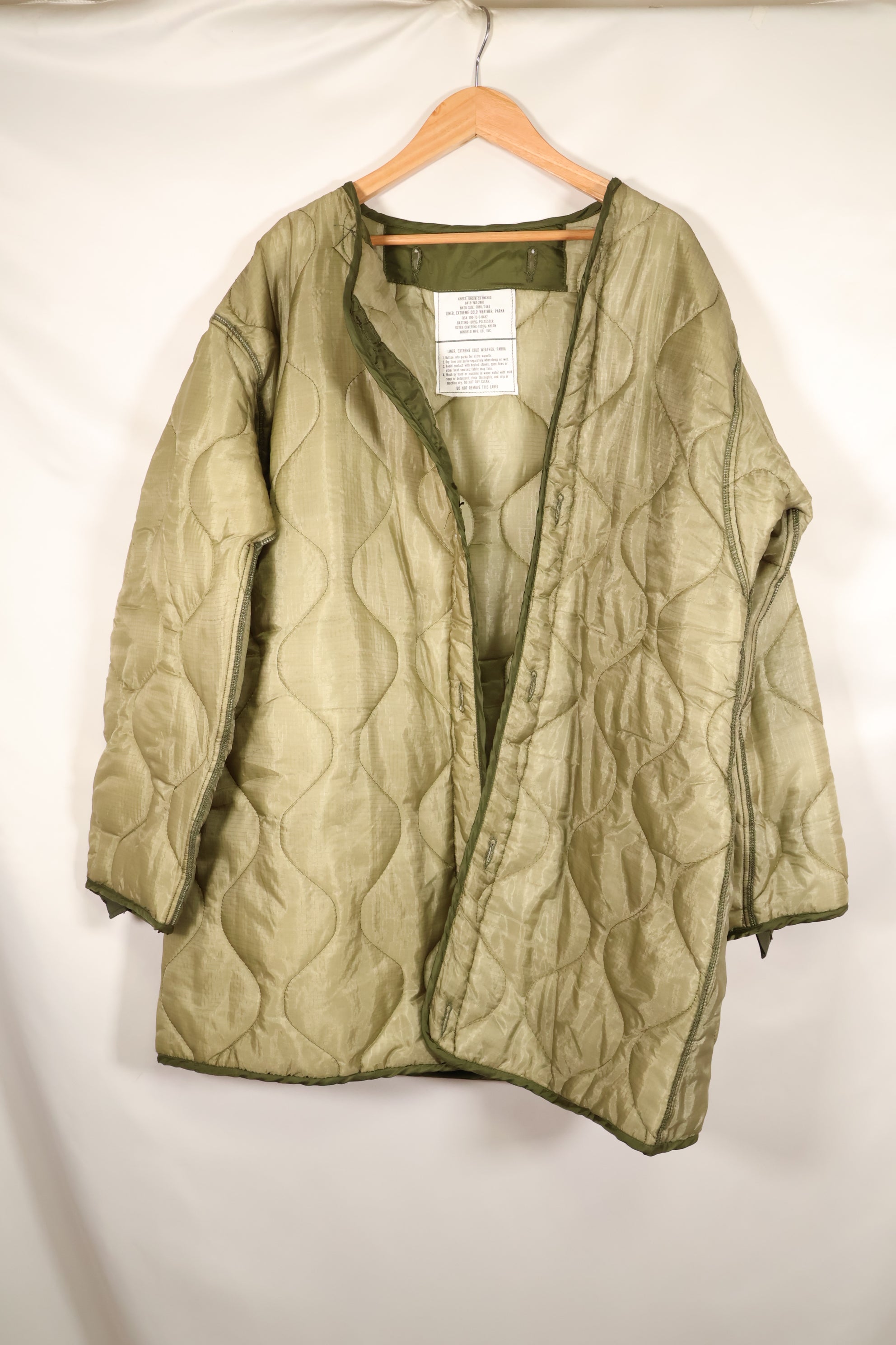 1973年契約& 1983年契約フード　M-R　M65 フィールドパーカー　フィッシュテイルパーカー　ほぼ未使用品