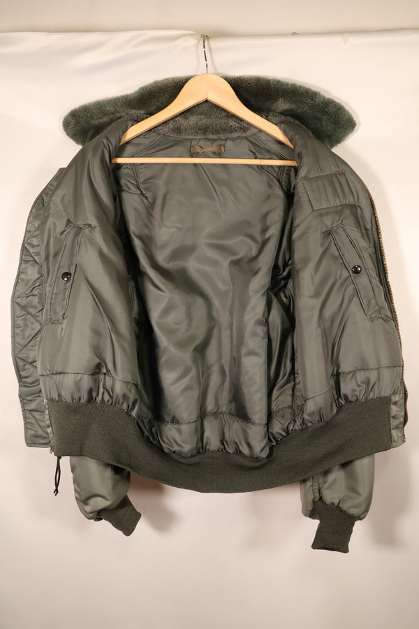 1950年代前半　推定 LARGE or 44程度　アメリカ空軍　B-15D　インターメディエイト　フライトジャケット　中古品
