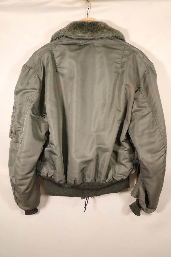 1950年代前半　推定 LARGE or 44程度　アメリカ空軍　B-15D　インターメディエイト　フライトジャケット　中古品