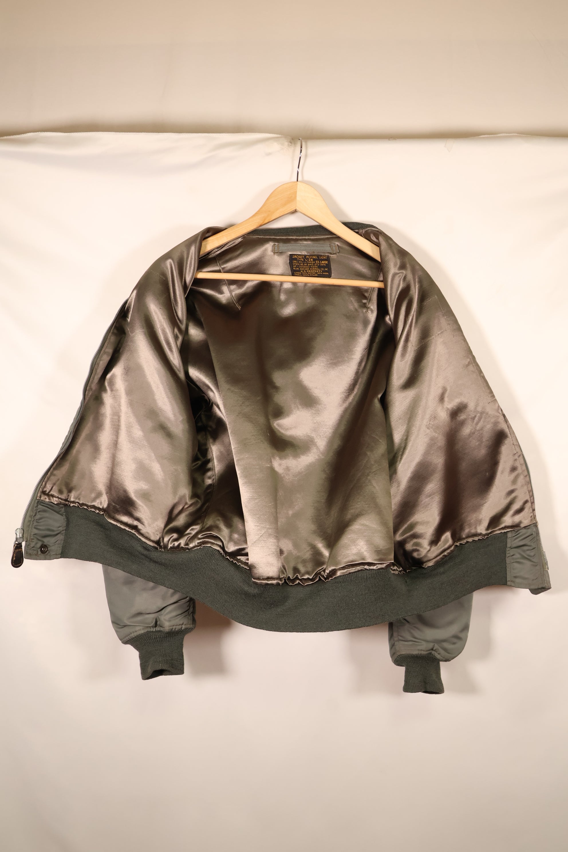1950年代前半　EX-LARGE　アメリカ空軍　USAF　L2-B　ライトゾーン　フライトジャケット　中古品