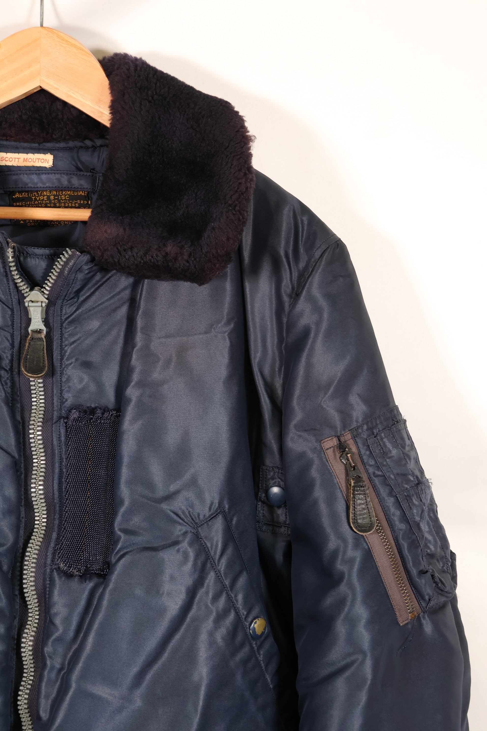 1950年代前半　38　アメリカ空軍　B-15C　フライトジャケット　インターメディエートゾーン　中古品