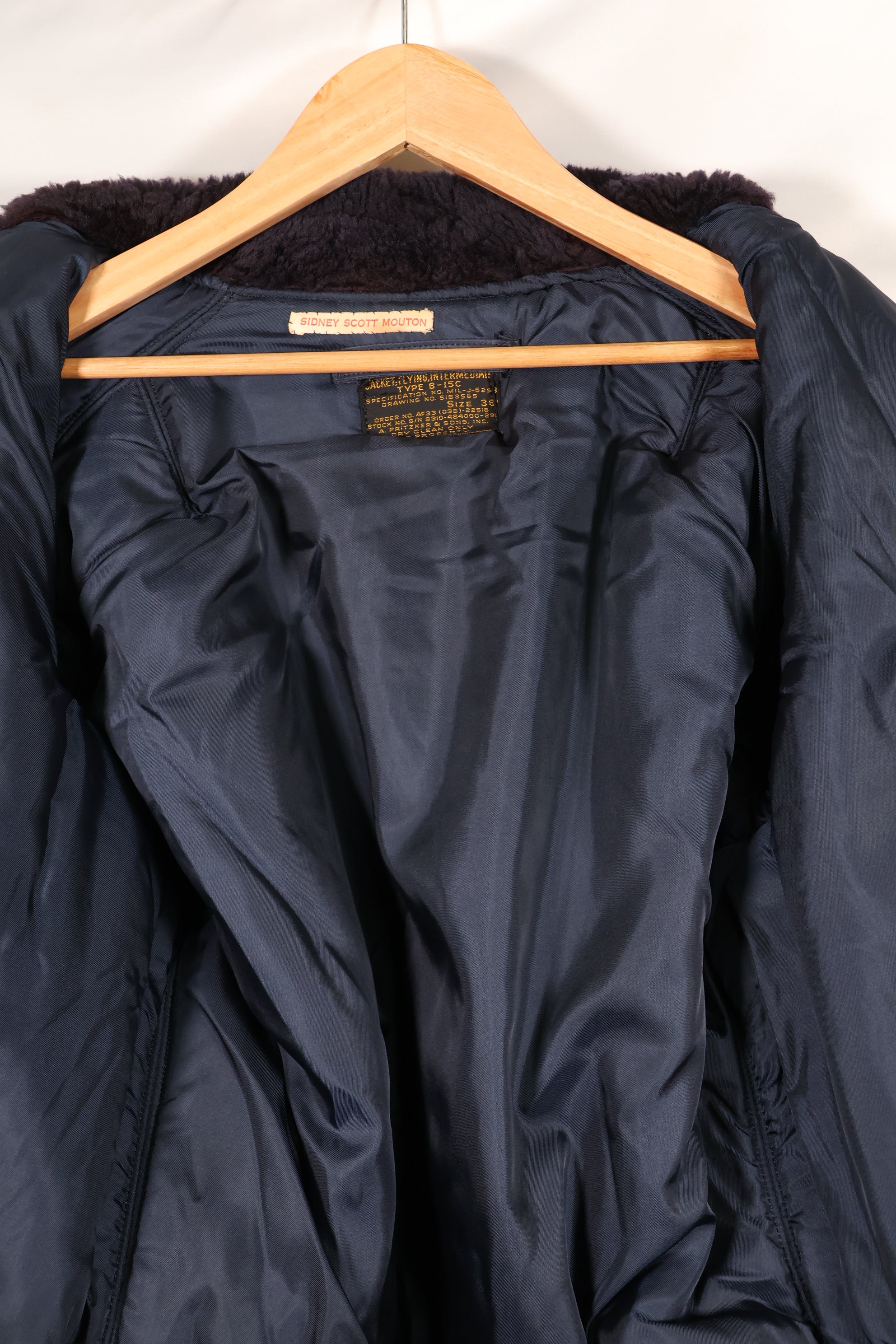 1950年代前半　38　アメリカ空軍　B-15C　フライトジャケット　インターメディエートゾーン　中古品