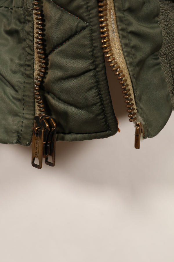 1960年代後半　推定 LARGE アメリカ海軍　MA-1　フライトジャケット　パイロット改造あり　中古品