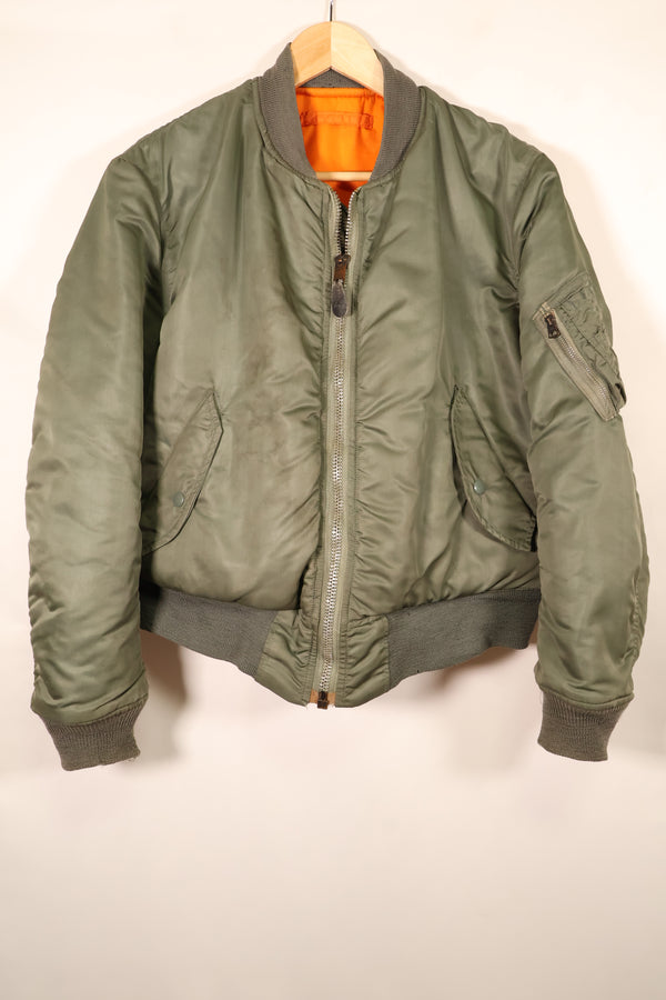 1970年契約　MEDIUM　アメリカ空軍　USAF　MA-1　フライトジャケット　状態良い　中古品