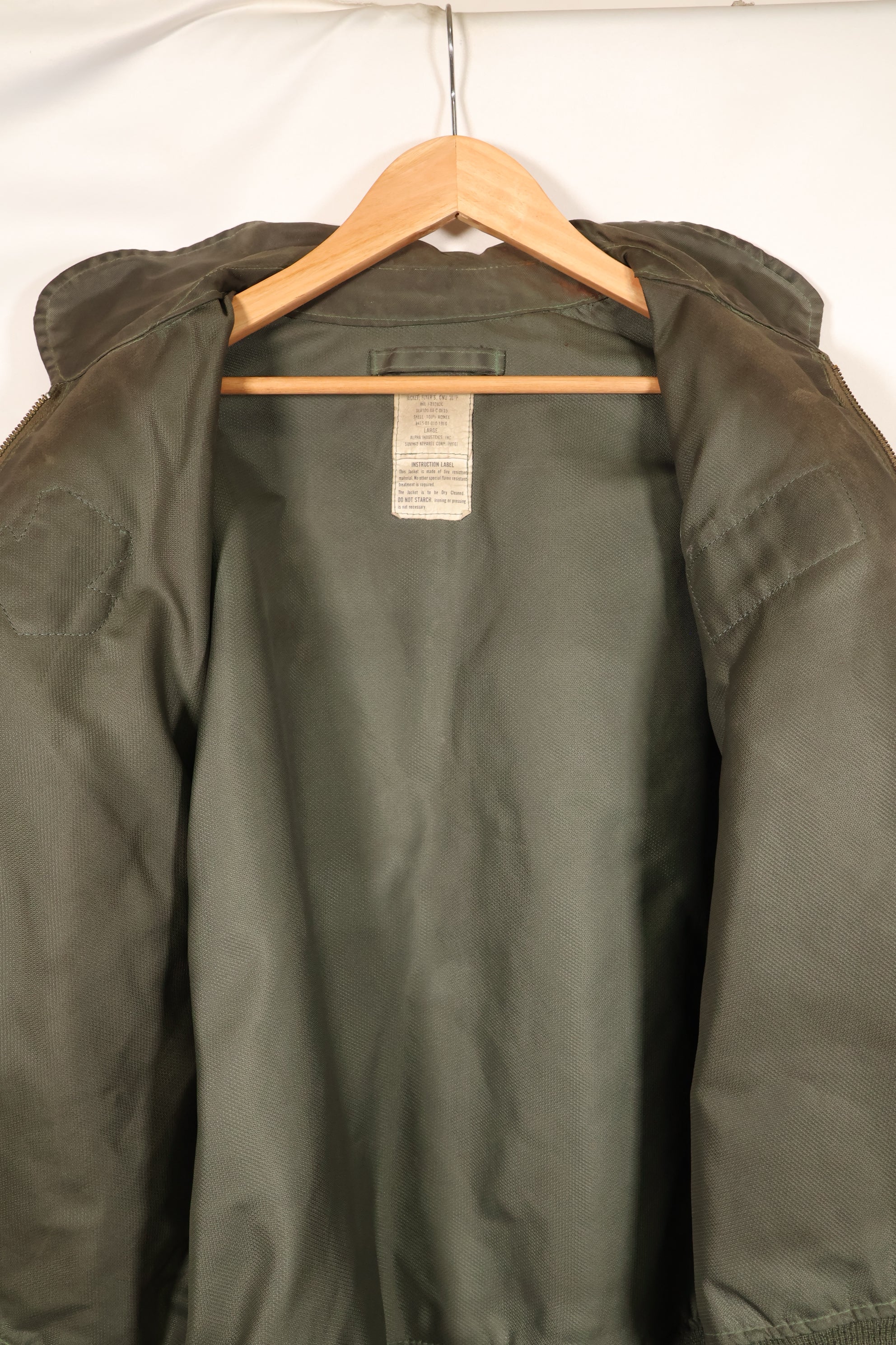 1988年契約　LARGE　アメリカ空軍　CWU-36P フライトジャケット　ライトゾーン　中古品