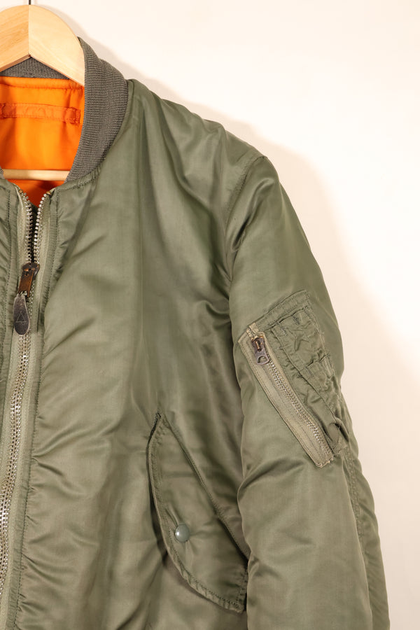 1970年契約　MEDIUM　アメリカ空軍　USAF　MA-1　フライトジャケット　状態良い　中古品