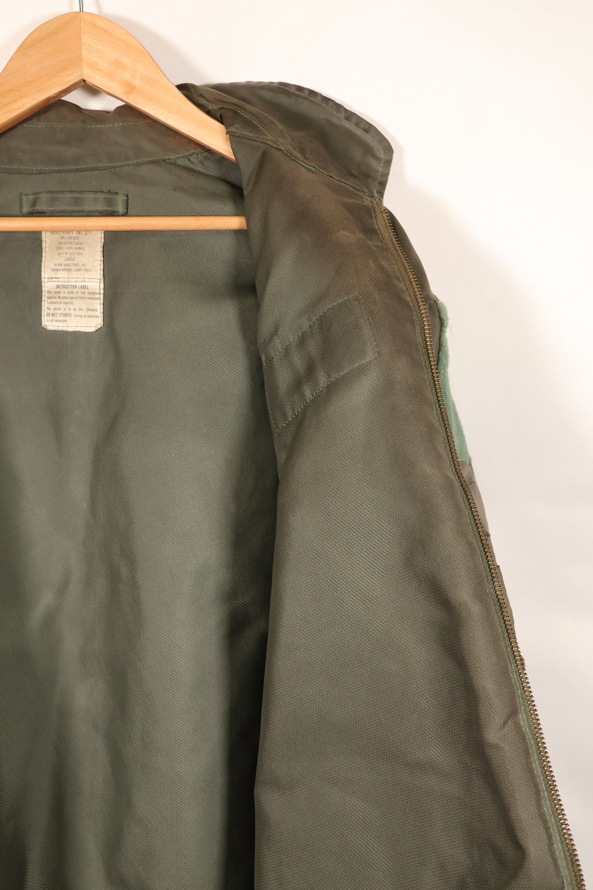 1988年契約　LARGE　アメリカ空軍　CWU-36P フライトジャケット　ライトゾーン　中古品