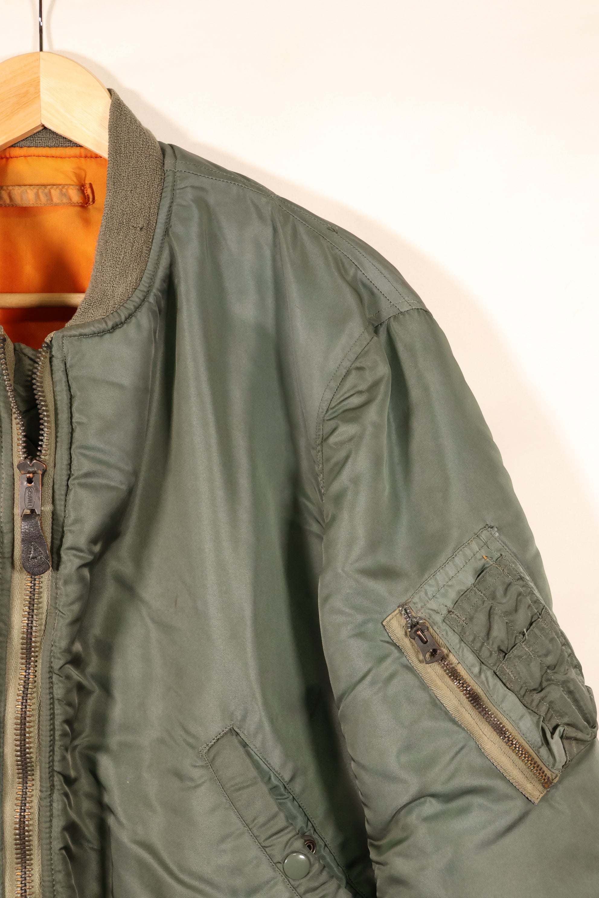 1968年契約　LARGE　アメリカ空軍　USAF　MA-1　フライトジャケット　中期型　中古品