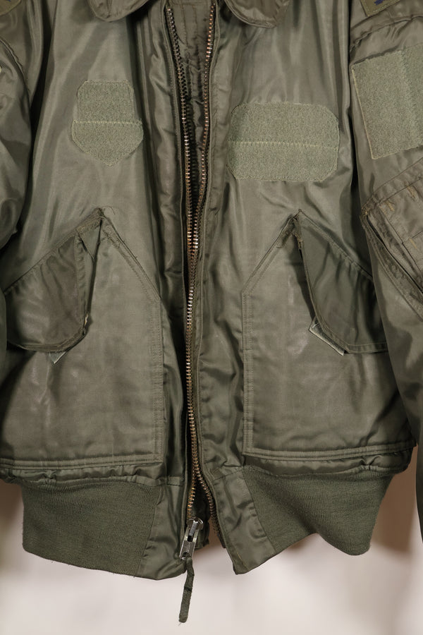 1975年契約　LARGE　アメリカ海軍　CWU-45P フライトジャケット　インターメディエイト　ポケット付　中古品