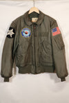 1980年契約　LARGE  USS ENTERPRISE UWC-45P フライトジャケット　個人カスタム品　中古品