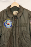 1980年契約　LARGE  USS ENTERPRISE UWC-45P フライトジャケット　個人カスタム品　中古品