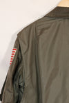 1980年契約　LARGE  USS ENTERPRISE UWC-45P フライトジャケット　個人カスタム品　中古品