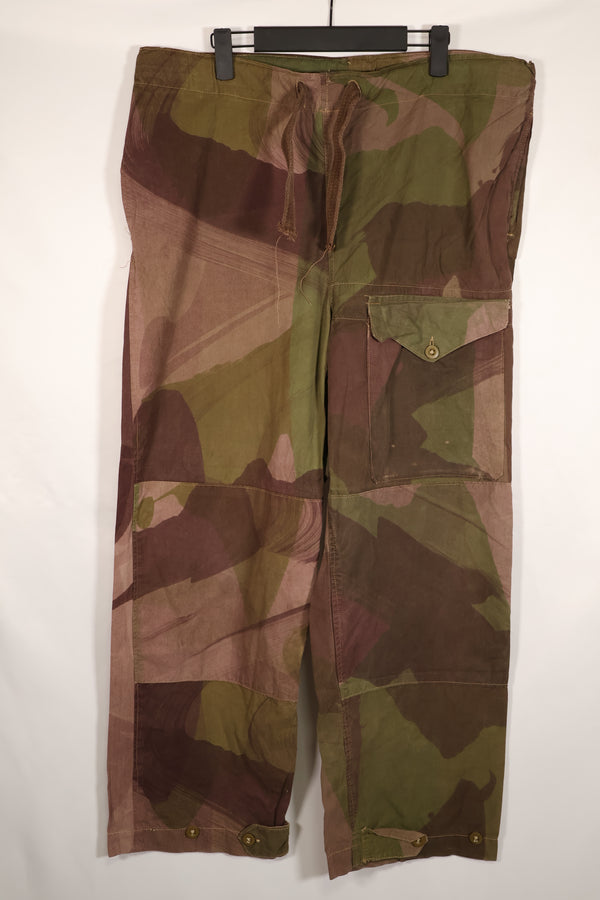 実物　1944年製　イギリス軍　SAS トラウザーズ　WINDPROOF 迷彩パンツ　サイズ No.1　中古品