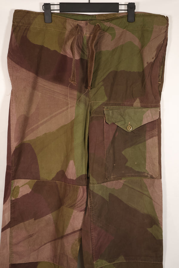 実物　1944年製　イギリス軍　SAS トラウザーズ　WINDPROOF 迷彩パンツ　サイズ No.1　中古品