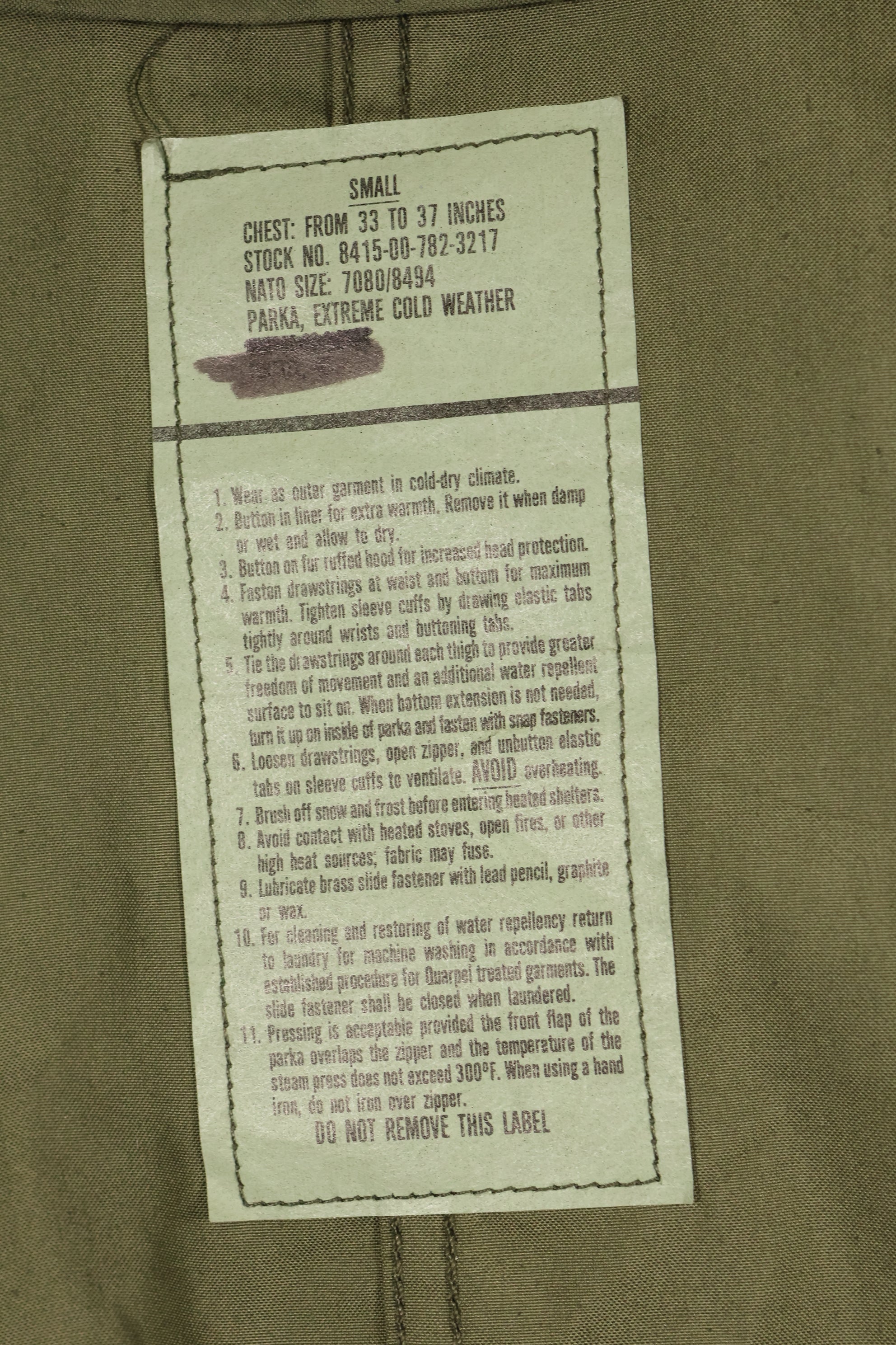 複数年代ロット　SMALL　M65　フィールドパーカー　フィッシュテールパーカー　状態良い　中古品 C