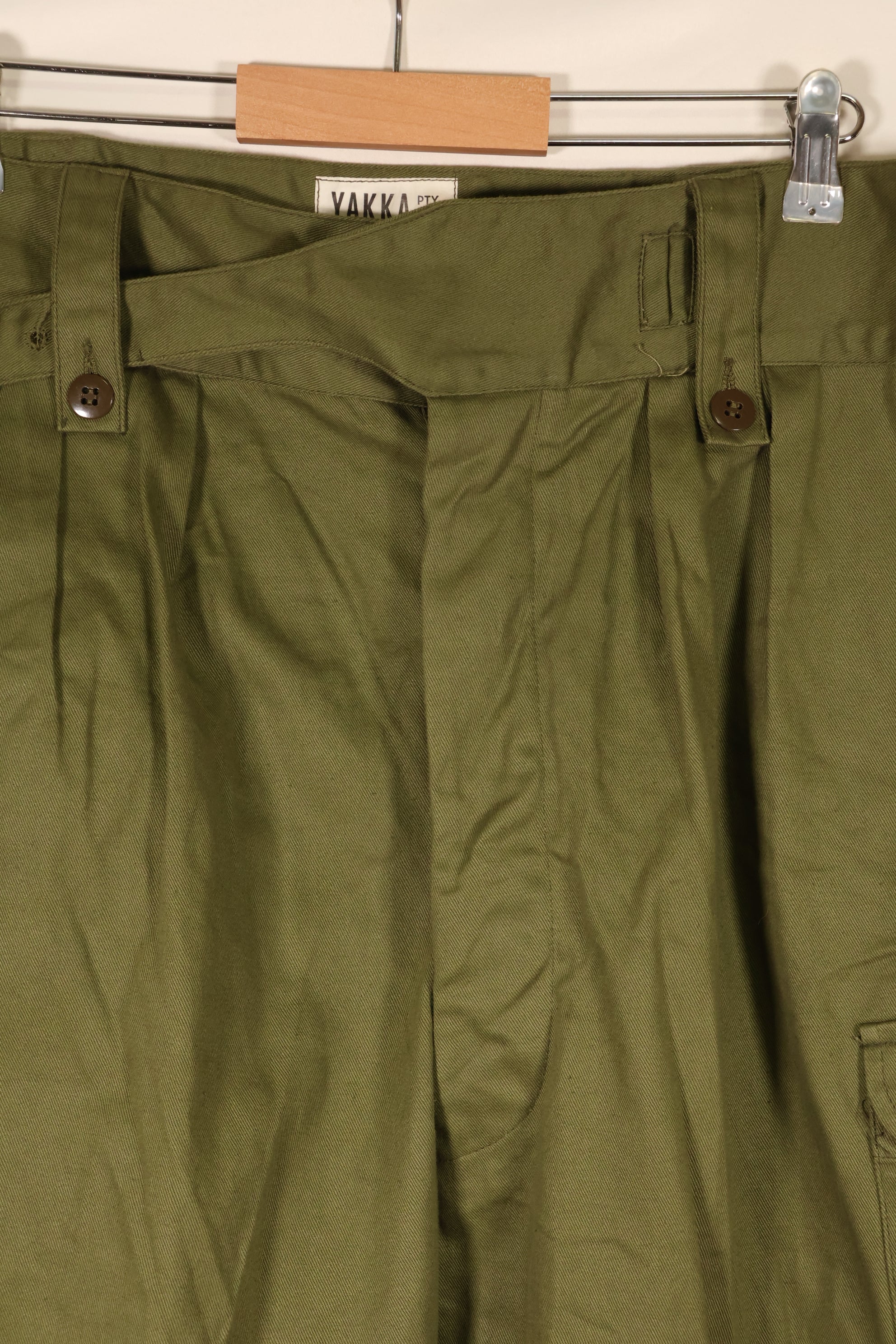 1967年契約　SIZE 14　オーストラリア軍　OD ユーティリティパンツ　ほぼ未使用品　