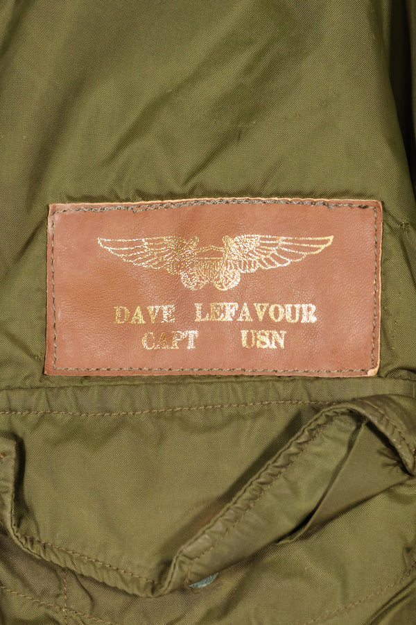 1972年契約　44R　アメリカ海軍　冬季用フライトジャケット　WEPジャケット　中古品