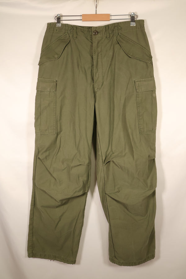 1978年契約　M-L　アメリカ軍　M65 フィールドパンツ　褪色あり　中古品