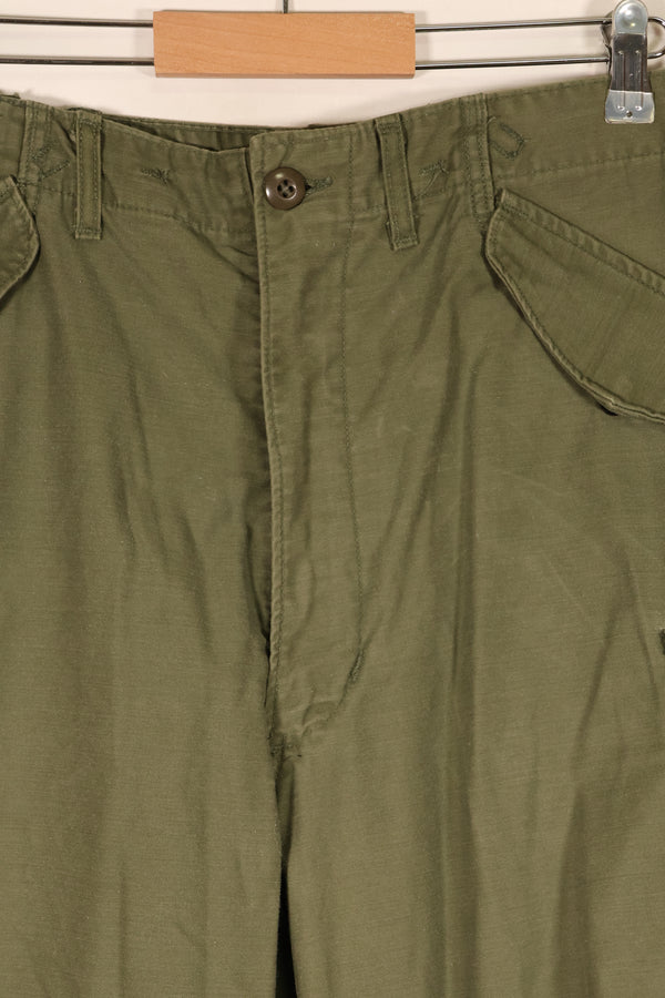 1978年契約　M-L　アメリカ軍　M65 フィールドパンツ　褪色あり　中古品