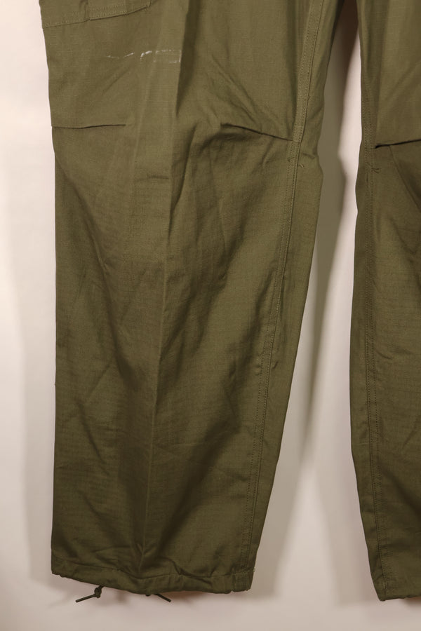 1969年契約　X-L-R　4th Model リップストップ生地　ジャングルファティーグ パンツ　ほぼ未使用品