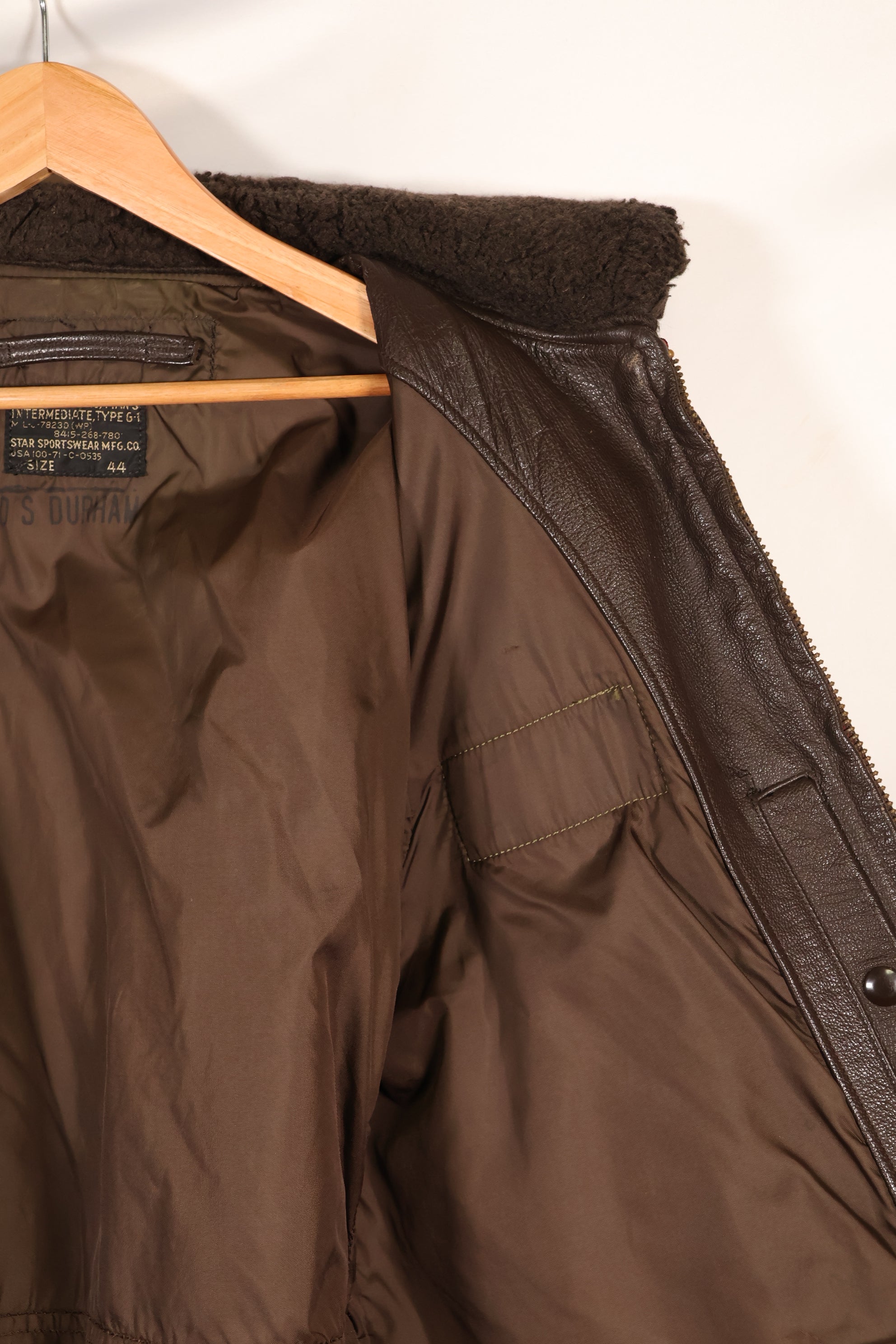 1971年契約　サイズ44　G-1　フライトジャケット　ペイント　パッチあり　中古品