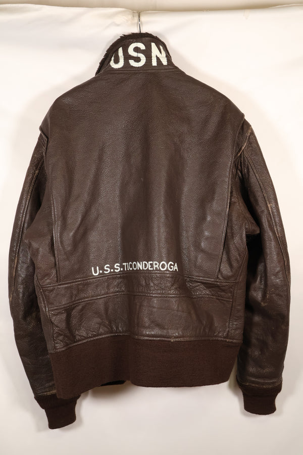 1971年契約　サイズ44　G-1　フライトジャケット　ペイント　パッチあり　中古品