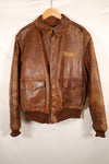 1940年代　サイズ42　USAAF　A-2　フライトジャケット　Rough Wear Clothing Co.　中古品