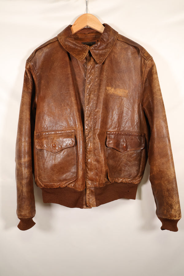 1940年代　サイズ42　USAAF　A-2　フライトジャケット　Rough Wear Clothing Co.　中古品