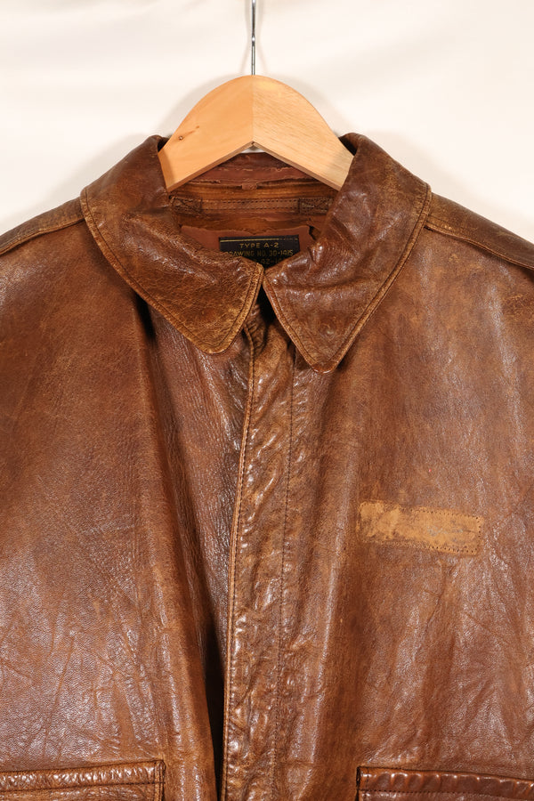 1940年代　サイズ42　USAAF　A-2　フライトジャケット　Rough Wear Clothing Co.　中古品
