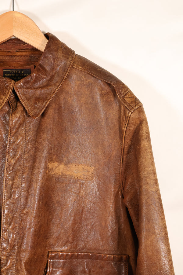 1940年代　サイズ42　USAAF　A-2　フライトジャケット　Rough Wear Clothing Co.　中古品