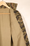 1960年代後半頃　ローカルメイド　推定 ベトナム or タイ製　タイガーストライプ　シャツ　中古品