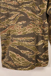 1960年代後半頃　ローカルメイド　推定 ベトナム or タイ製　タイガーストライプ　シャツ　中古品
