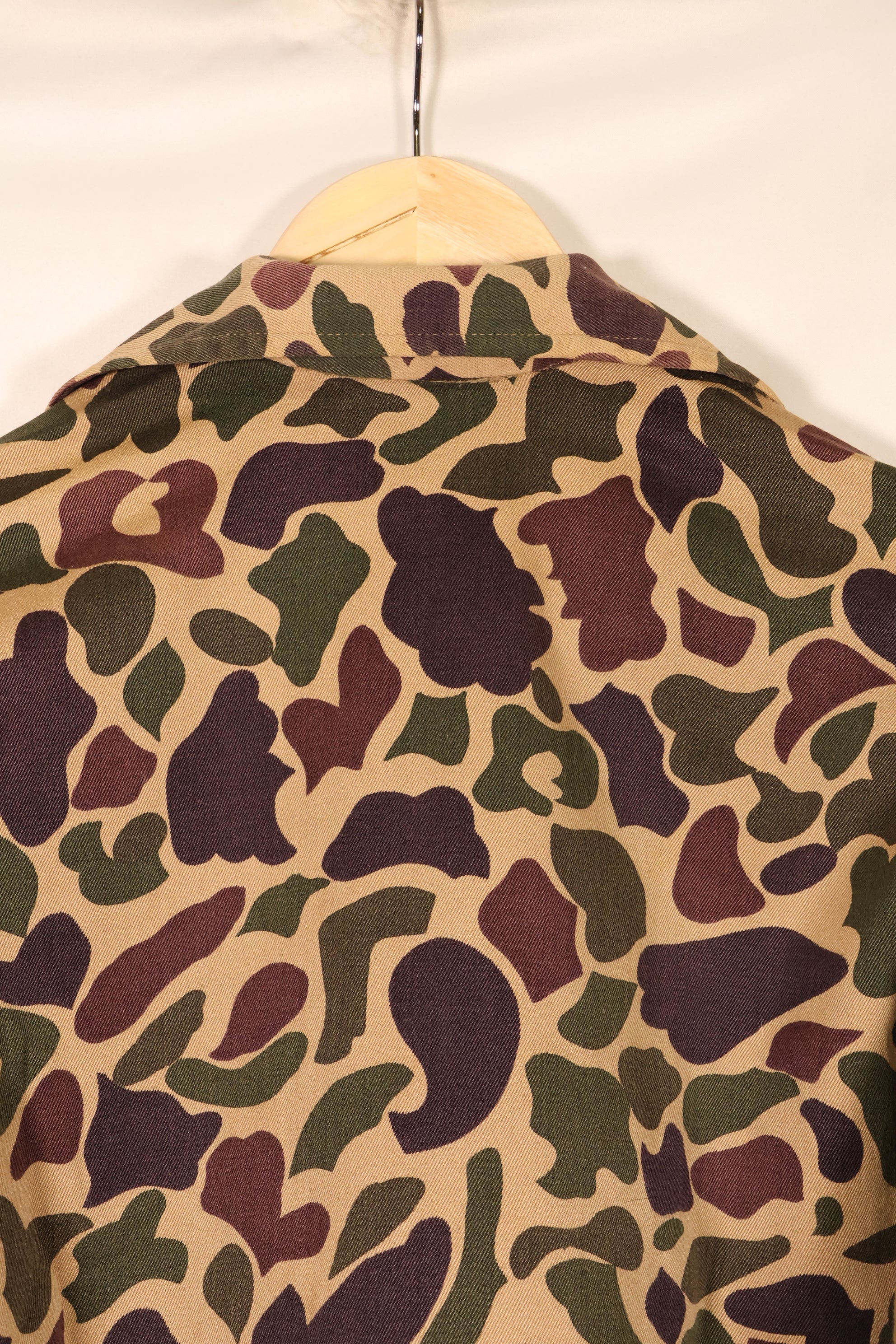 1960年代初頭　A-M程度　CIDG　ベオガム迷彩　Aisanカット　シャツ　ローカルメイド Frog Skin迷彩　中古品