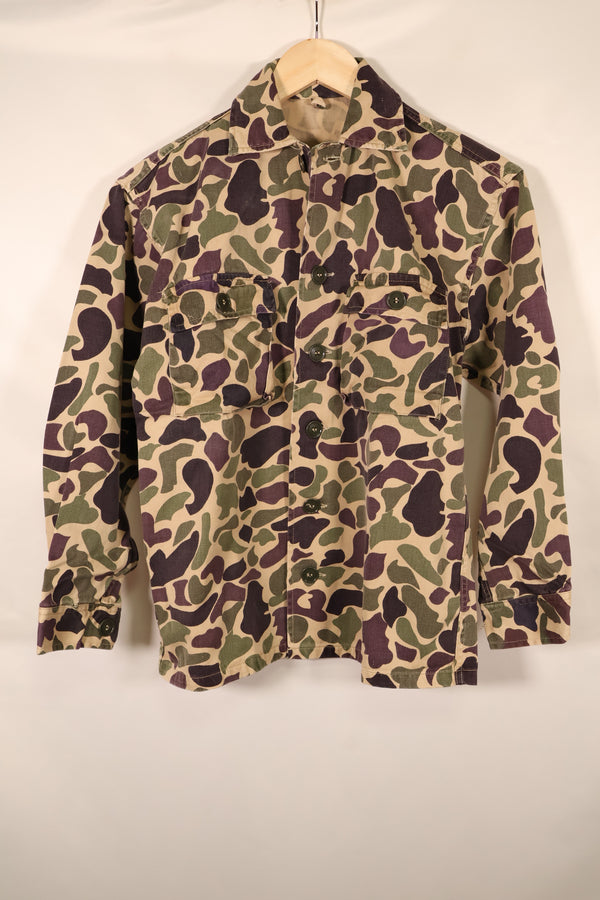 1960年代前半　A-M相当　CIDG　ベオガム迷彩　Asianカット　シャツ　ローカルメイド Frog Skin迷彩　中古品