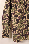 1960年代前半　A-M相当　CIDG　ベオガム迷彩　Asianカット　シャツ　ローカルメイド Frog Skin迷彩　中古品