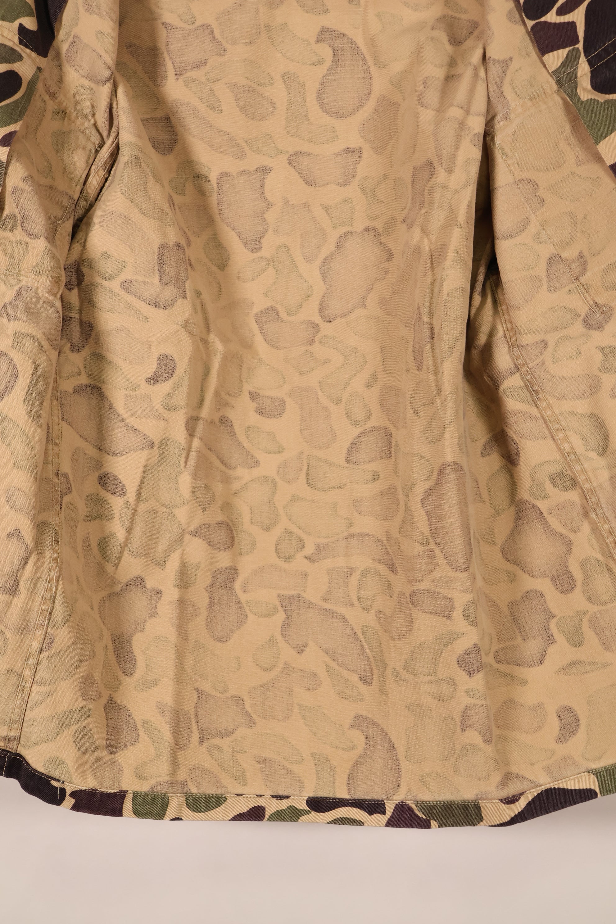 1960年代前半　A-M相当　CIDG　ベオガム迷彩　Asianカット　シャツ　ローカルメイド Frog Skin迷彩　中古品
