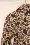 1960年代前半　A-M相当　CIDG　ベオガム迷彩　Asianカット　シャツ　ローカルメイド Frog Skin迷彩　中古品