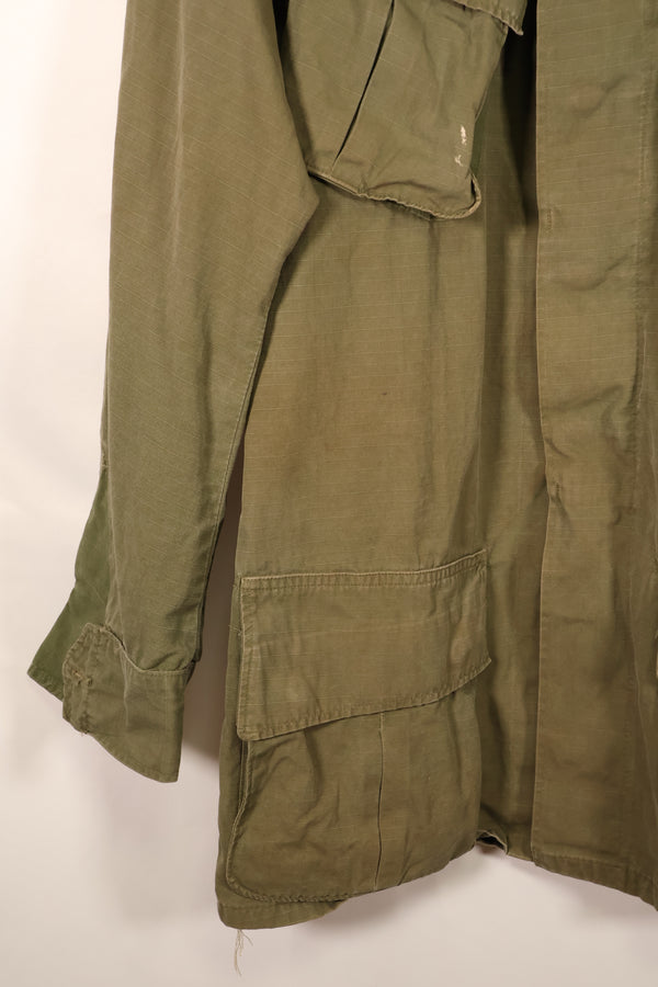 1968年契約　S-L　4th Model リップストップ　ジャングルファティーグ　ジャケット　パッチ付き　中古品