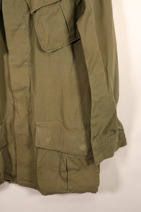 1968年契約　S-L　4th Model リップストップ　ジャングルファティーグ　ジャケット　パッチ付き　中古品