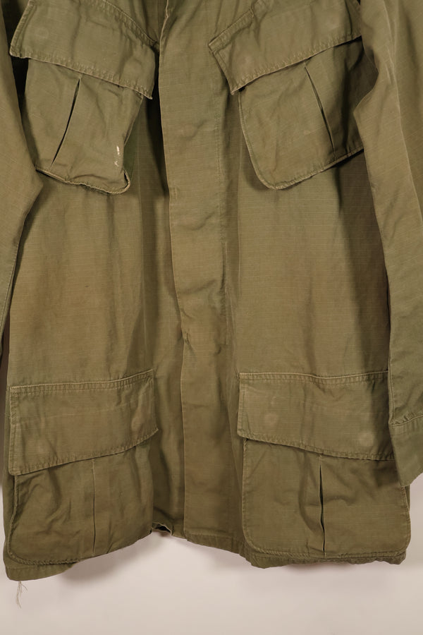 1968年契約　S-L　4th Model リップストップ　ジャングルファティーグ　ジャケット　パッチ付き　中古品