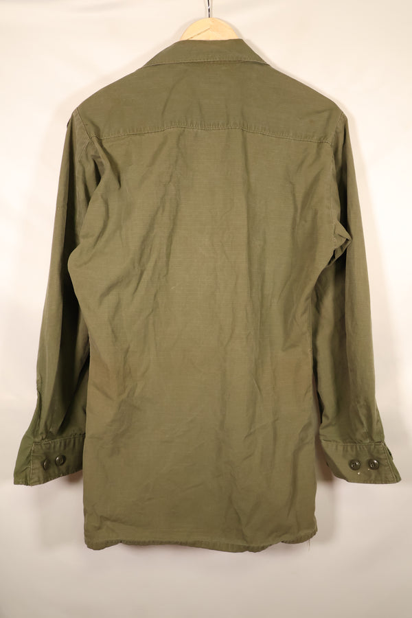 1968年契約　S-L　4th Model リップストップ　ジャングルファティーグ　ジャケット　パッチ付き　中古品