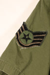 1969年契約　S-L　テイラー跡あり　4th Model ジャングルファティーグ　ジャケット　USAF　半袖カスタム　中古品