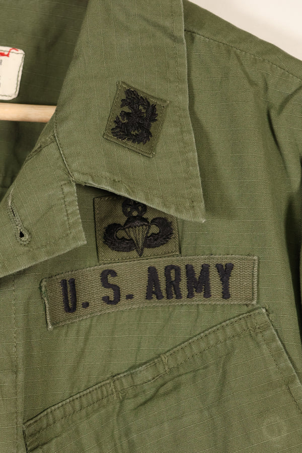 1968年契約　M-R　1980年代　グリーンベレー使用　4th Model ジャングルファティーグ　ジャケット　中古品