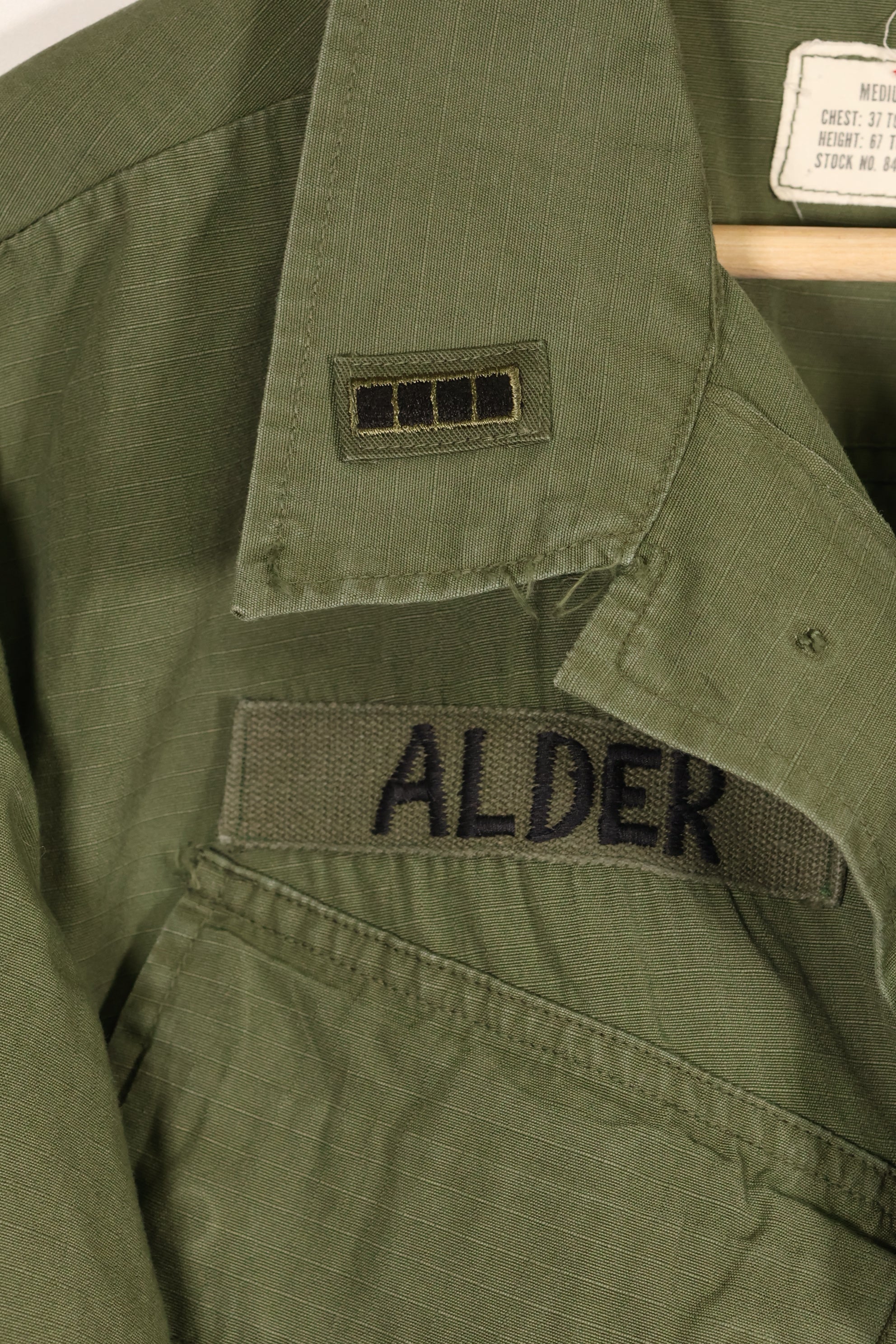 1968年契約　M-R　1980年代　グリーンベレー使用　4th Model ジャングルファティーグ　ジャケット　中古品
