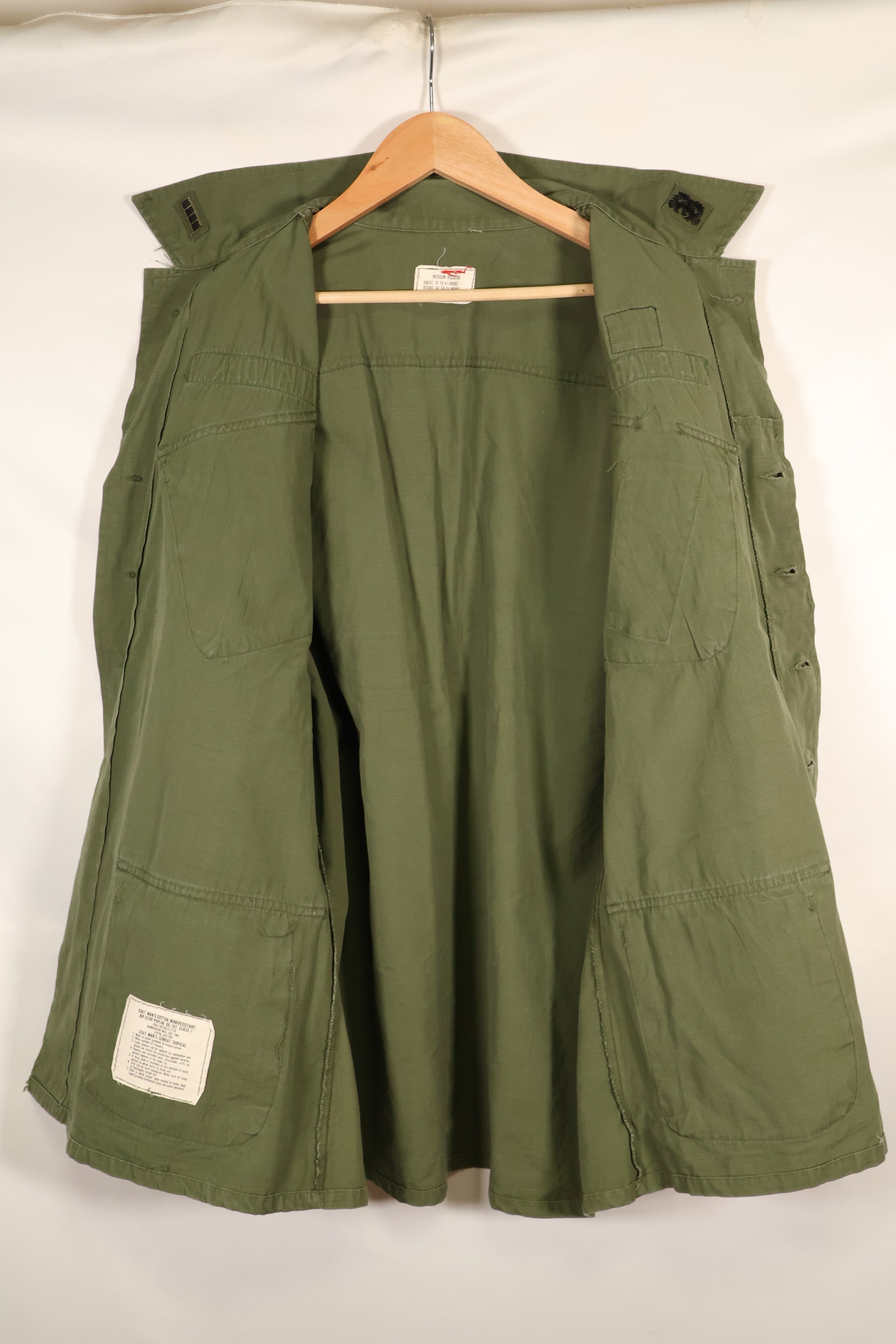 1968年契約　M-R　1980年代　グリーンベレー使用　4th Model ジャングルファティーグ　ジャケット　中古品