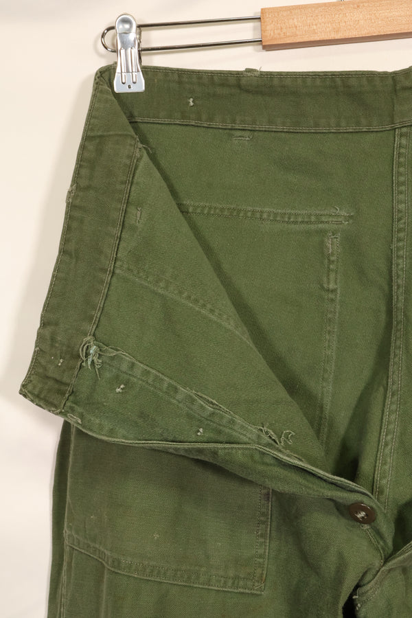 1960年代　TYPE 1 推定 MEDIUM　アメリカ軍　OG-107 ユーティリティパンツ　ベイカーパンツ　中古品　A