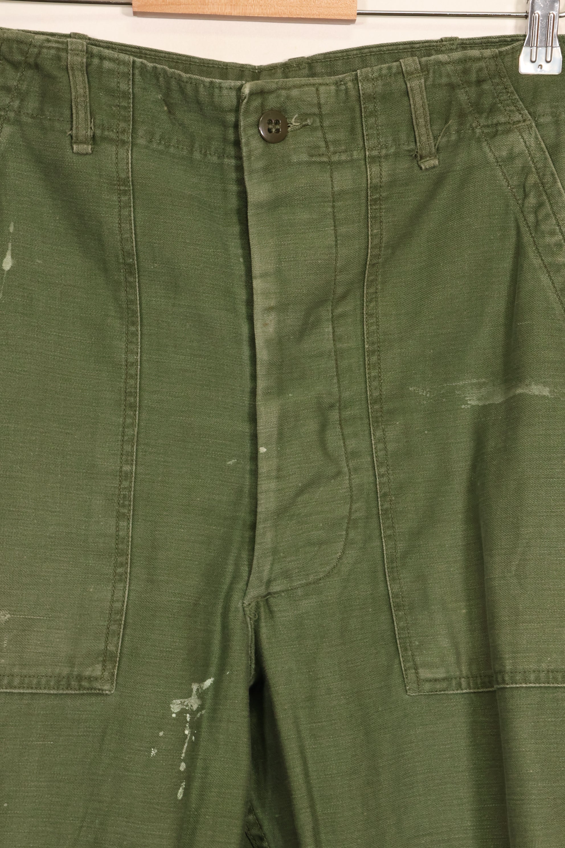 1960年代　TYPE 1　MEDIUM アメリカ軍　OG-107 ユーティリティパンツ　ベイカーパンツ　中古品　B