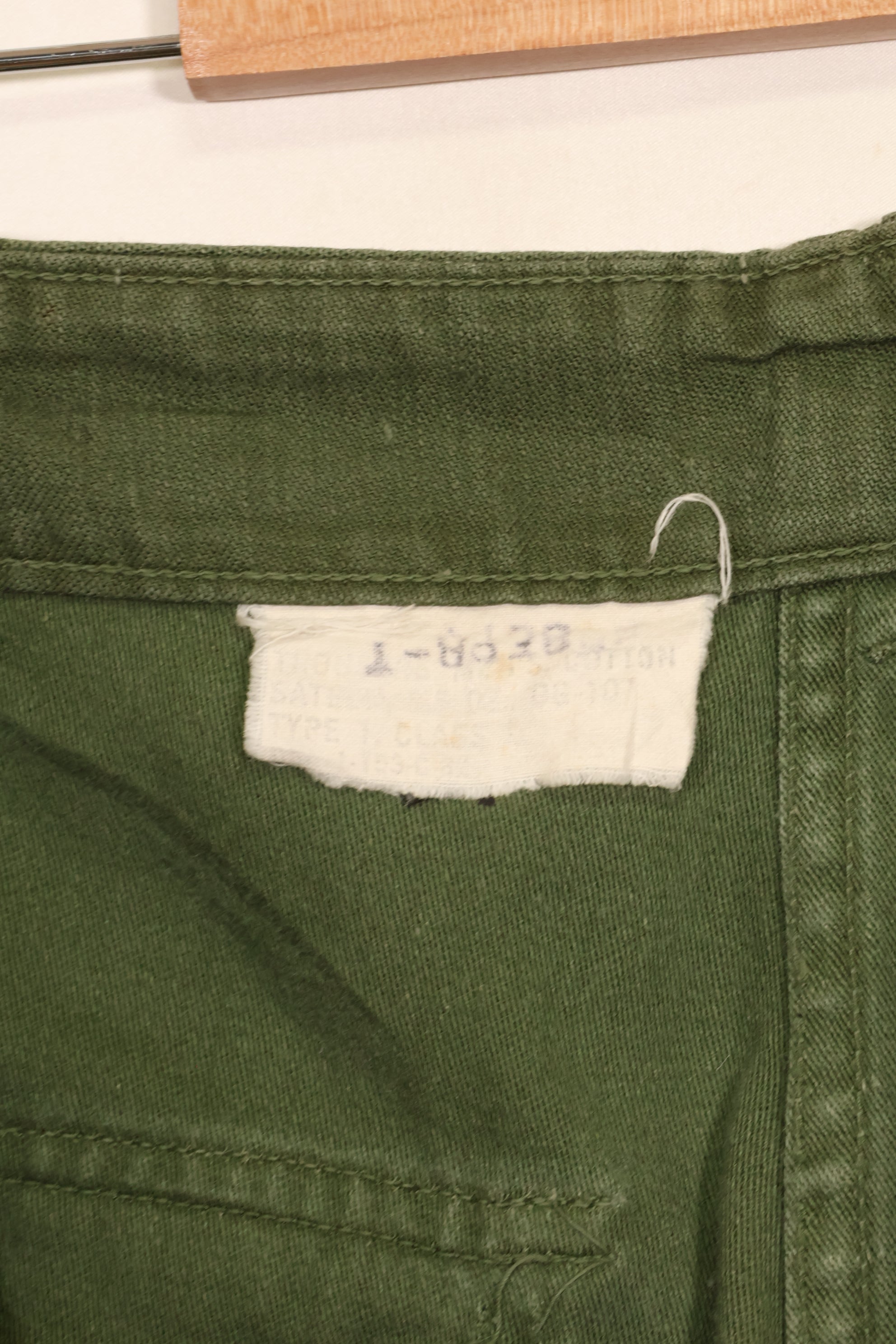 1960年代　TYPE 1　MEDIUM アメリカ軍　OG-107 ユーティリティパンツ　ベイカーパンツ　中古品　B