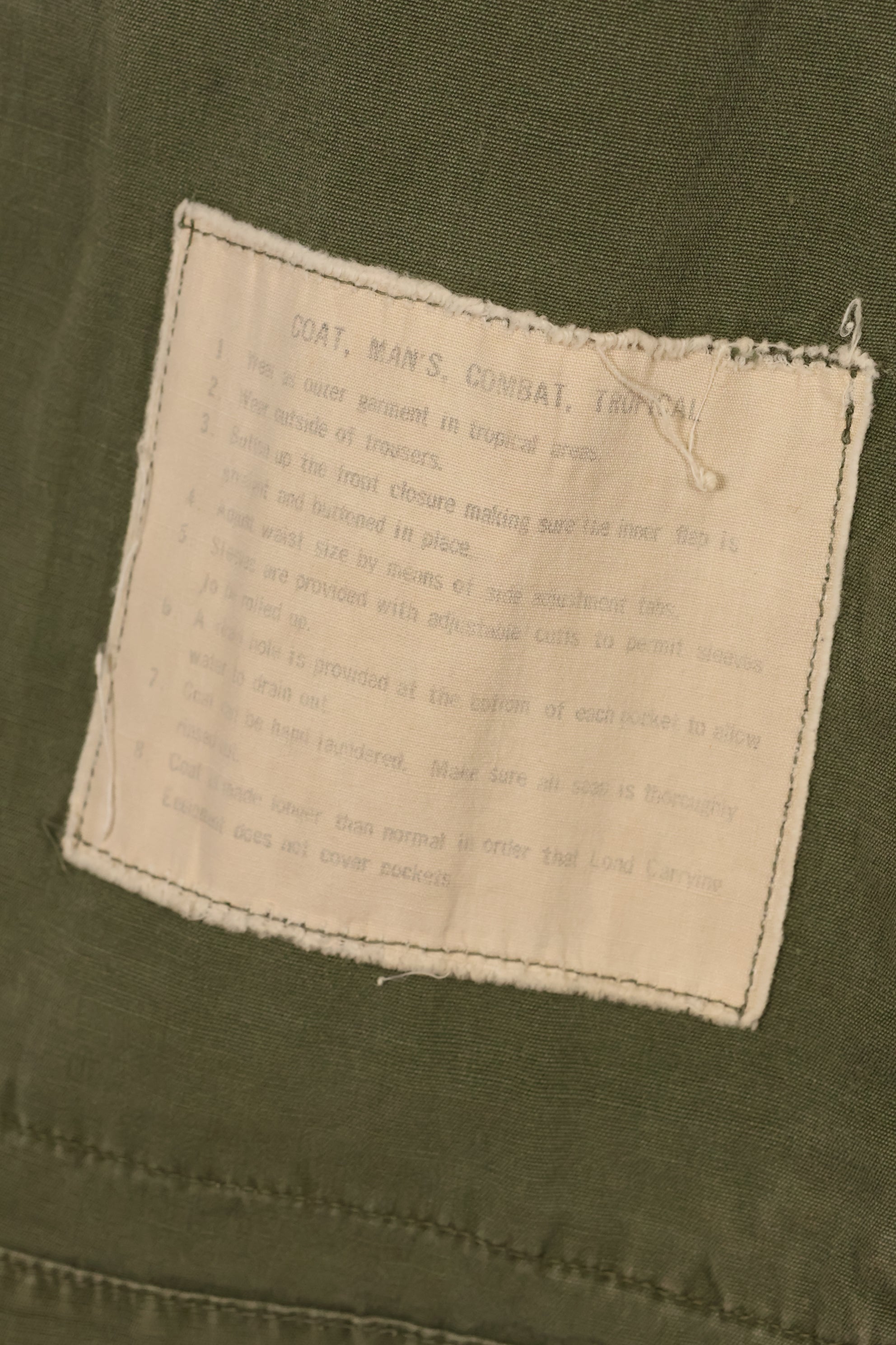 1960年代前半　推定S-S　日本製　2nd Model ジャングルファティーグ　ジャケット　FEC契約個体　中古品